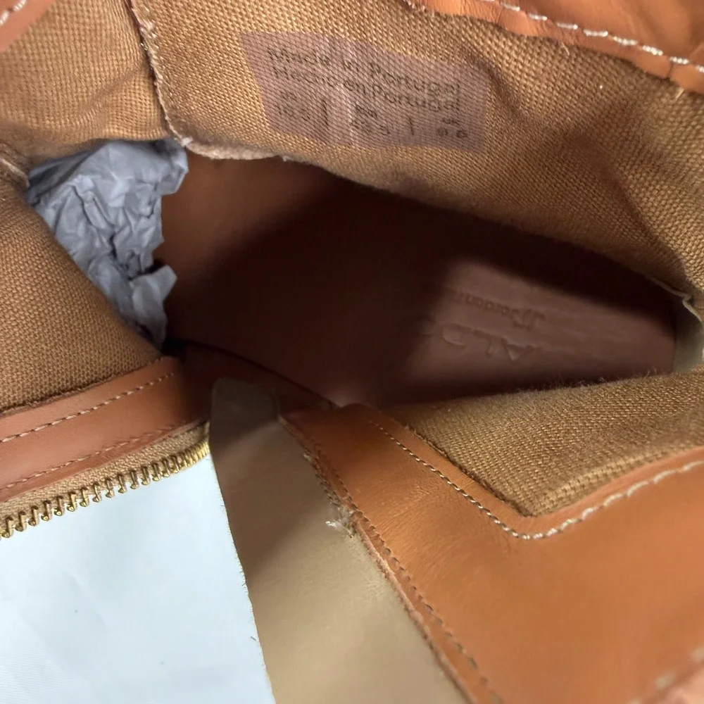 Aldo x Jordan Fisher Kairi Mens Tan Suede Chain Rhinestone Buckle Boots 10.5 NEW